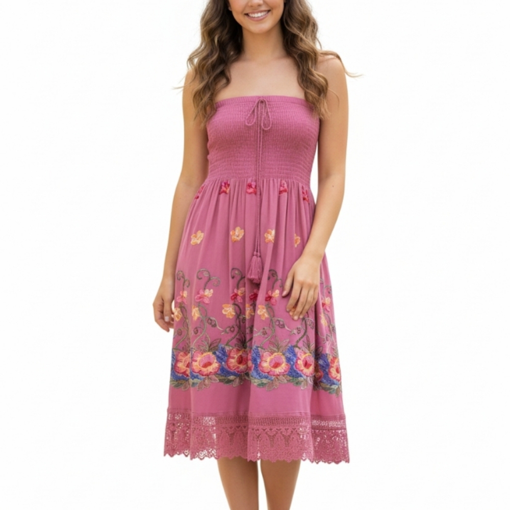 Off the Top Dress Mauve Color